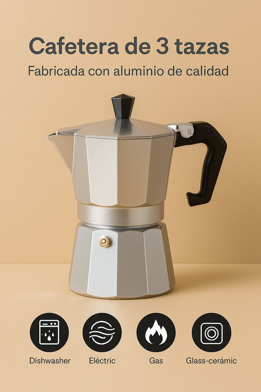 Cafetera 3 tazas